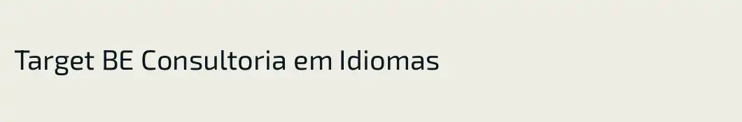 Target BE Consultoria em Idiomas